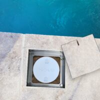 Hub with Access Cover concrete pool